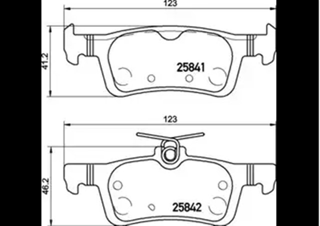 DISK FREN BALATASI ARKA AKS FIESTA VII 2017 - FTE KIRMIZI KUTU