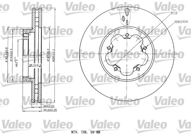 FREN DISKI ON X1 FORD TRANSIT 2.2 TDCI 2006 - 