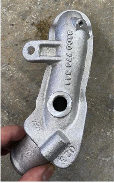 TURBO BORUSU ALUMINYUM GOVDESI KNG II - III - CLIO II - III - LOGAN 1.5DCI YM 05 K9K