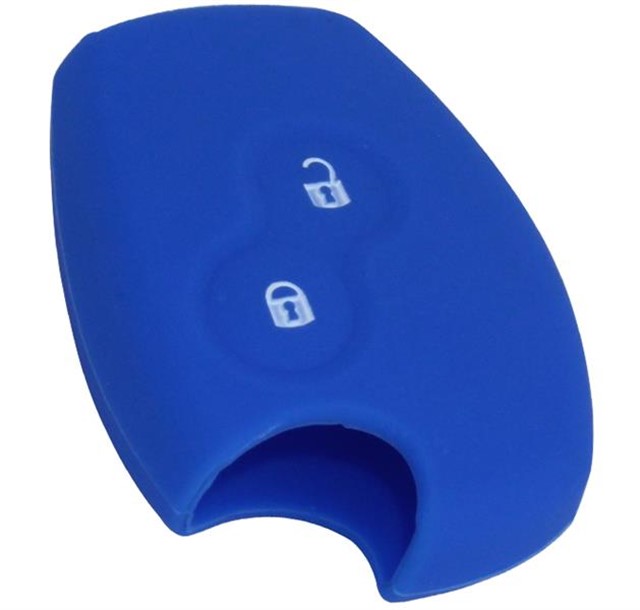 KONTAK ANAHTAR KUMANDA KORUYUCU KILIF SILIKON 2 TUS MAVI RENAULT CLIO - KANGOO