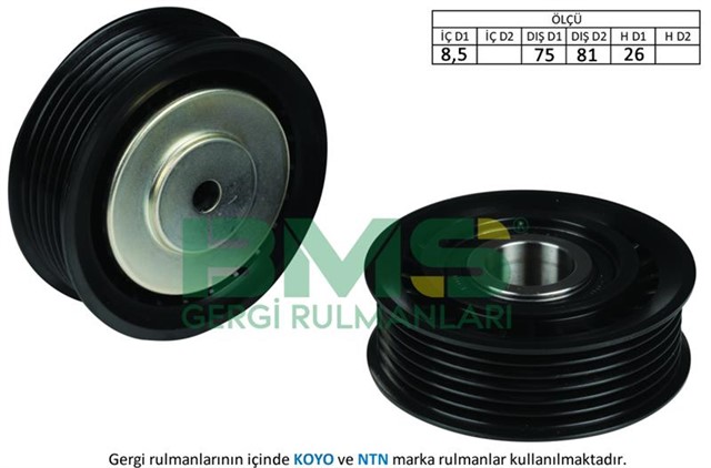 ALTERNATOR GERGI RULMANI TRANSPORTER T4 2.0 - 2.4D - 2.5 - 2.5TDI 90 - 03