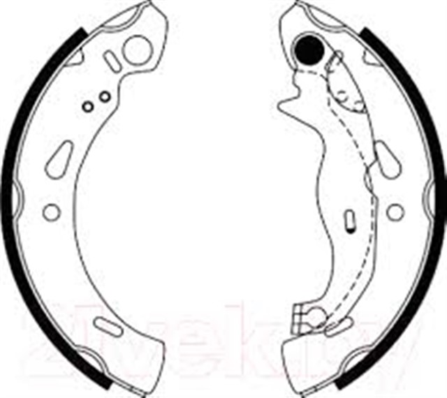 ARKA PABUC BALATA FIESTA VI 1.25 - 1.4 - 1.6TDCI 08 MAZDA 2 1.3 1.4 1.5 1.6MZR 08 200X32