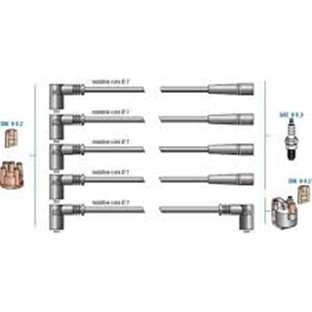 BUJI KABLO TK CLIO 1.2 E5F - E7F 90 - CLIO 1.4 1.4 IE 95