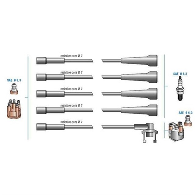 BUJI KABLO TK R11 TX 88 - FLASH 1.7 88 - 92 - R21 1.7 F2N