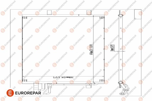 KLIMA RADYATORU KONDENSERI FOCUS CMAX 03 - 07 1.6 - 1.8 - 2.0 - 1.6TDCI - 1.8TDCI - 2.0TDCI 628X371X16