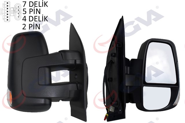 DIS DIKIZ AYNASI SAG DAILY 14 ELEKTIRIKLI ISITMALI SINYALLI DESENLI KONVEKS VM - 6952EHR