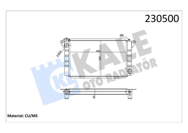 RADYATOR R12 TL - TX - STW - TOROS 475X304X42 SUPER 3 SIRA PS SISTEM