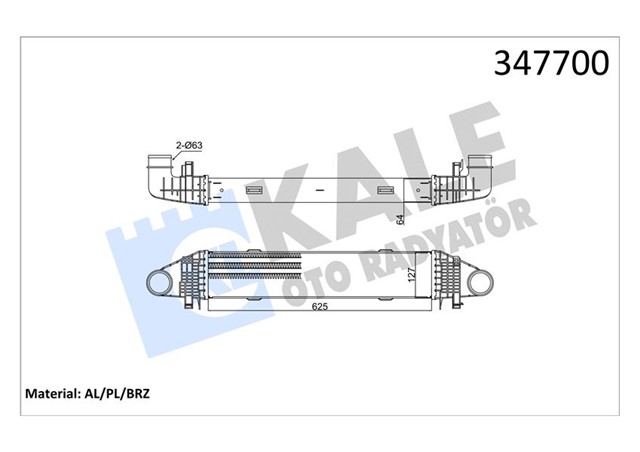 TURBOSARJ RADYATORU MERCEDES W204 S204 W212