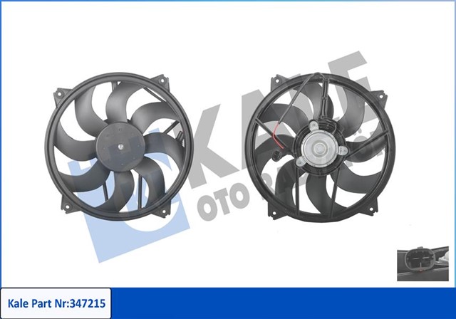FAN MOTORU BERLINGO - C4 I - II - DS4 - DS5 - JUMPY - 307 - 308 - 5008 - PARTNER