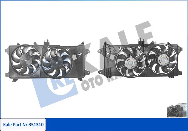 FAN MOTORU DAVLUMBAZLI FIAT DOBLO 1.3 MJET 03 1.9JTD 01 EURO III CIFT MOTORLU AC KLIMALI