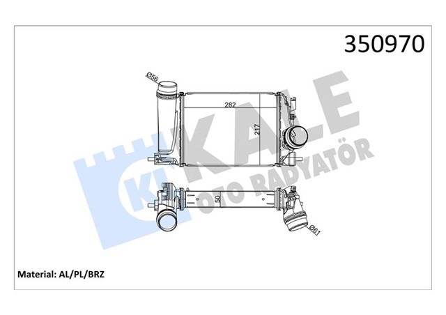 TURBO RADYATORU INTERCOOLER MGN IV GRANDTOUR 1.2 TCE 16 NISSAN QASHQAI 1.2 DIG - T