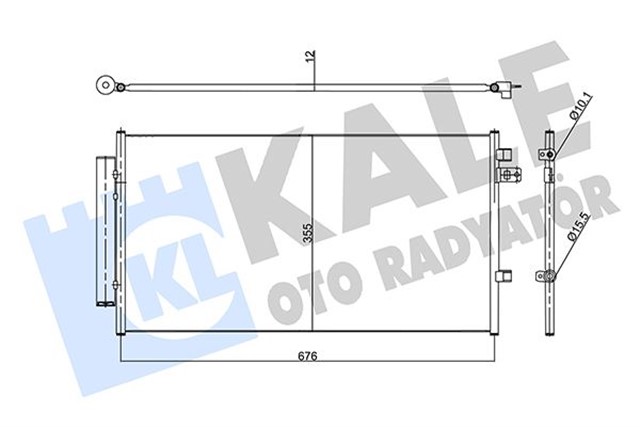 KONDANSER FIAT 500X - JEEP RENEGADE