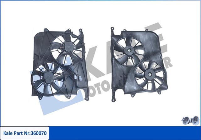 FAN GRUBU CHEVROLET CAPTIVA C100.C140 2.0 2.0D 4WD 2.2D 2.2D 4WD 06 - OPEL ANTARA L07 2.0 CDTI