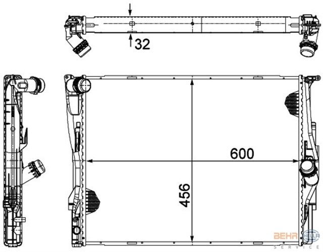 MOTOR SU RADYATORU OTO/MANUEL TAPASIZ BMW E81 E82 E87 E88 E90 E91 E92 E93 X1 E84 Z4 E89