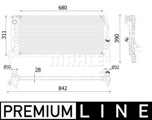 MOTOR SU RADYATORU PREMIUM LINE BMW F45 F48 MINI F57 F60