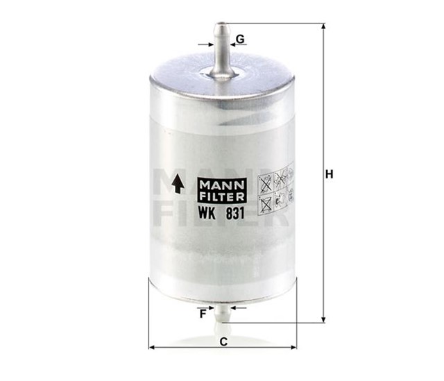 YAKIT FILTRESI MERCEDES M104 M111 M119 W124 W202 C208 A208 W210 S210 W140 R129