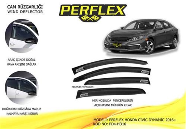 CAM RUZGARLIGI HONDA CIVIC DYNAMIC 2016 4 LU