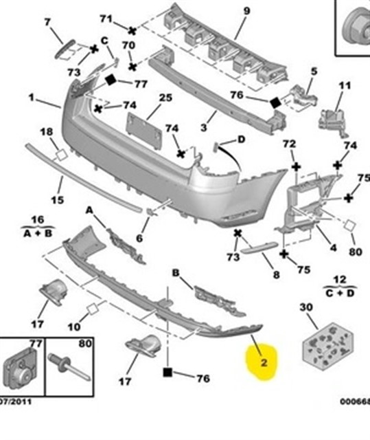ARKA TAMPON ALT PLASTIK C5