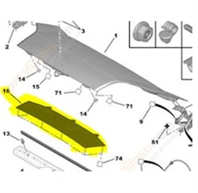 KAPUT IZOLATORU CITROEN NEMO