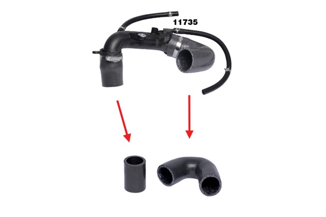 TURBO BORUSU HORTUMU SILIKON KELEPCELI KNG II - III - CLIO II - III - LOGAN 1.5DCI YM 05 K9K