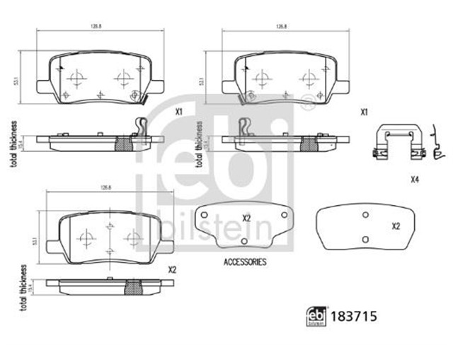 FREN BALATASI TAKIMI MONTAJ MALZEMESI OLAN TESLA