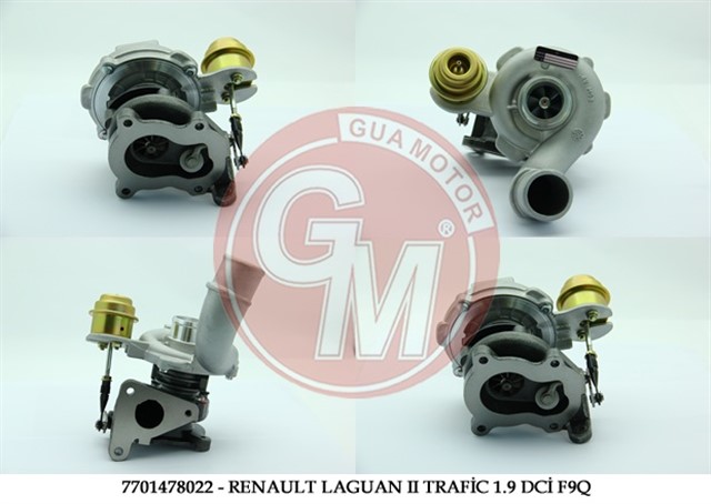 7701478022 - TURBO LGN II - TRAFIC II - MASTER II - MGN 1.9 DCI F9Q - MOVANO - VIVARO 1.9 DTI