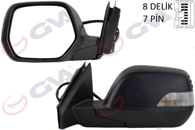 DIS DIKIZ AYNASI SOL CRV 07 ELEKTRIKLI ISITMALI SINYALLI KONVEKS 7 FIS VM - 6278EHL