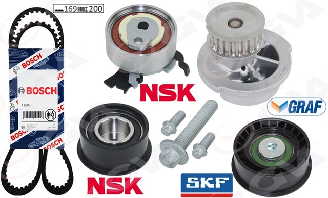 DEVIRDAIMLI EKSANTRIK GERGI KITI ASTRA F - CORSA B - VECTRA B 1.4I - 1.6I - 1.8I 16V X14XE - X16XEL - X18XE