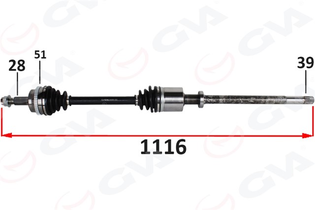 ON AKS SAG RENAULT MASTER II FD 2.5 DCI ABSLI 51 DIS 28X39 06 - 10