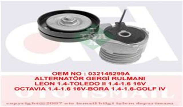 ALTERNATOR GERGI RULMANI KUTUKLU GOLF4 - BORA - POLO - CORDOBA - FABIA - A3 1.4 - 1.6 16V AHW - BCB