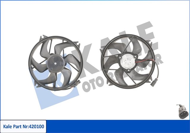 FAN MOTORU PERVANE CITROEN C4 I - II - DS4 PEUGEOT P307 - P307 CC - P307 SW 200W - 385MM