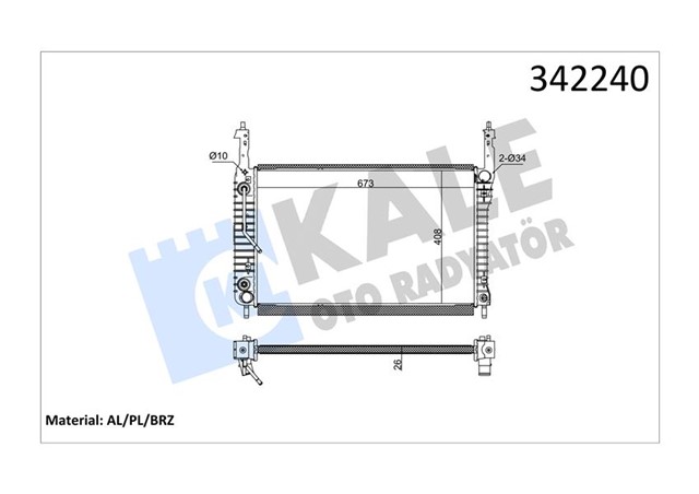 RADYATOR OPEL ANTARA CHEVROLET CAPTIVA AL - PL - BRZ