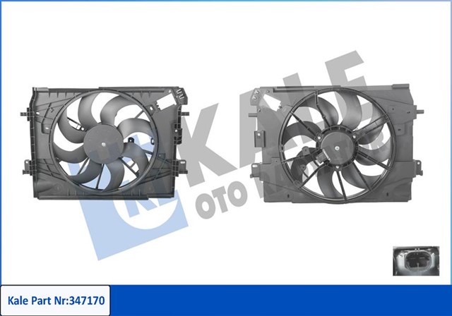 RADYATOR FAN MOTORU DAVLUMBAZLI CLIO IV - CAPTUR 0.9 - 1.2 - 1.5DCI - TCE 13 J5 - H5 1.6 18 FAN SASESI 650MM 149MM