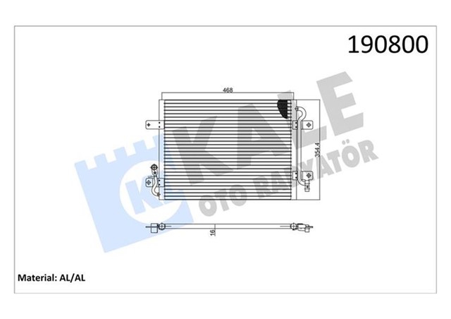 KLIMA KONDANSER PALIO 1.4