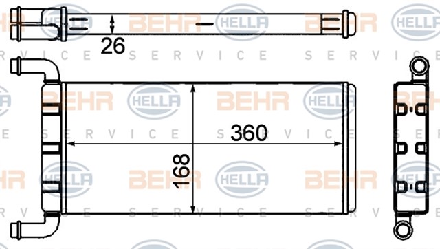 KALORIFER RADYATORU MERCEDES SPRINTER B906 . VW CRAFTER 30 - 35 - 50