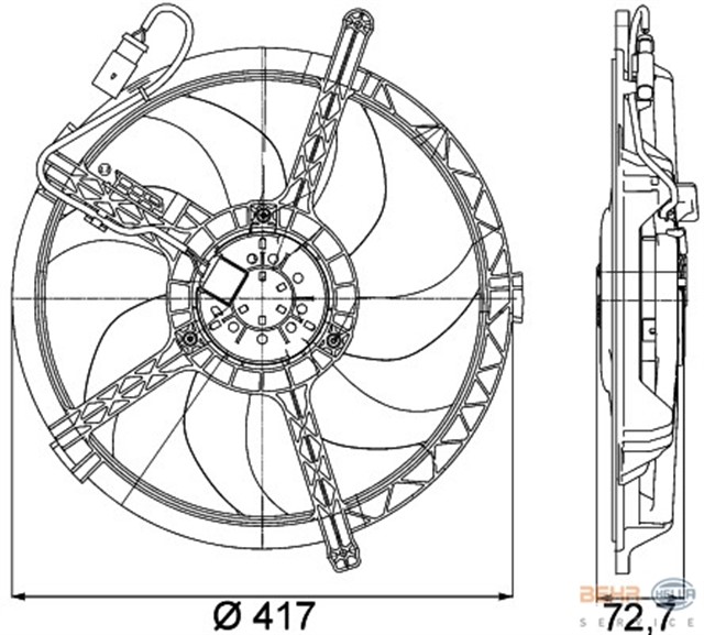 RADYATOR FANI 150 W MINI R56 R60 PREMIUM LINE