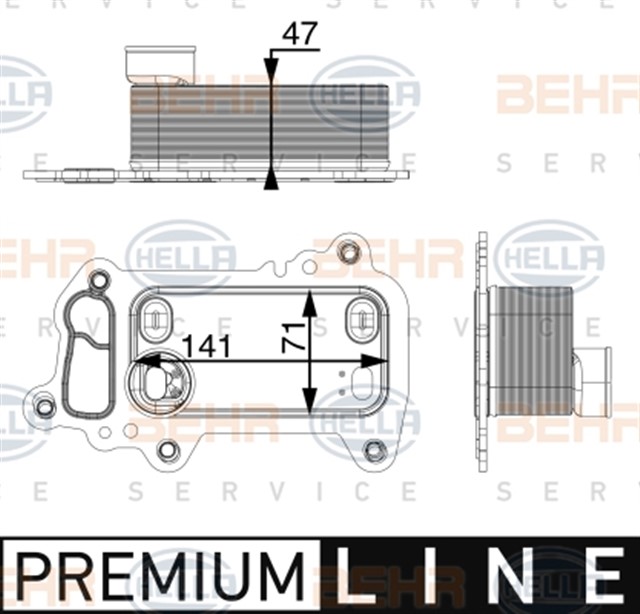 MOTOR YAG SOGUTUCU PREMIUM LINE BMW E81 E82 E88 E90 E92 E93 E60 E83 E84