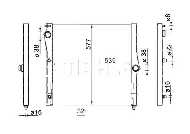 MOTOR SU RADYATORU BMW E70 11 13 F15 13 18 E71 E72 11 14