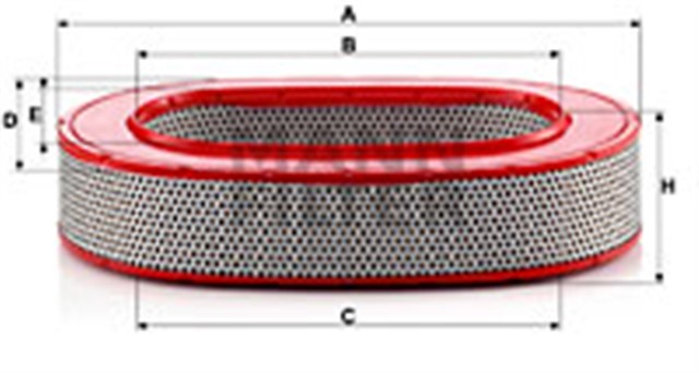 HAVA FILTRESI MERCEDES M110 W123 S123 C123 W116 W126
