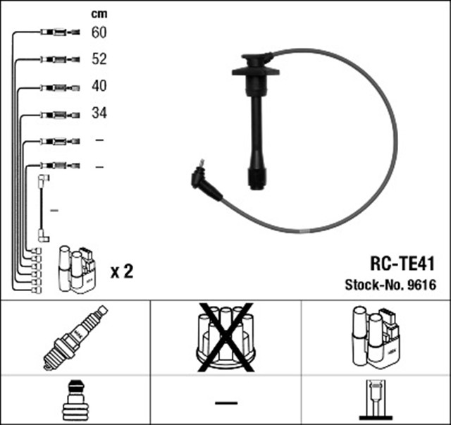 BUJI KABLO TK COROLLA 1.6 IE 4AFE - AE100 92 - 98
