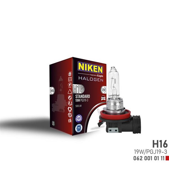 NIKEN H16 19W HALOJEN AMPUL PGJ19 - 3 12V