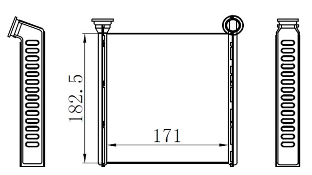 KALORIFER RADYATORU GOLF 7 - PASSAT - TIGUAN - ARTEON - SUPERB - OCTAVIA - A3 - LEON - 12 170X185X26
