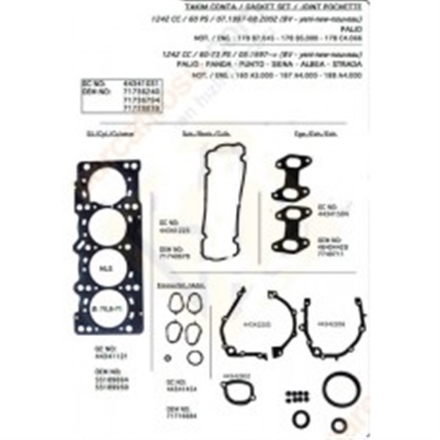 MOTOR TK CONTASI KECESIZ PALIO 1.2 - UNO 60
