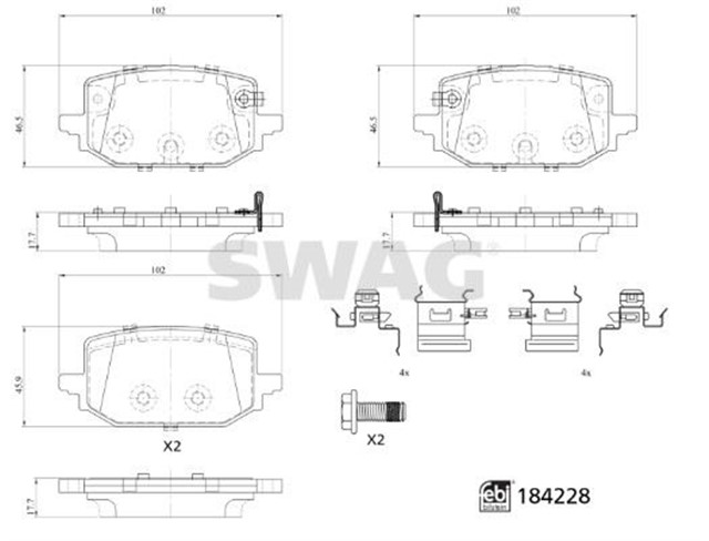 FREN BALATASI ARKA RENAULT AUSTRAL 23 NISSAN QASHQAI J12 21