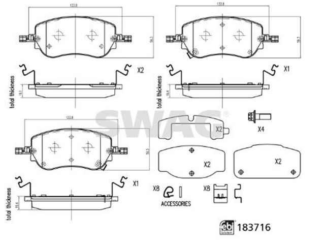 ON FREN BALATASI FIAT EGEA YM. 2020