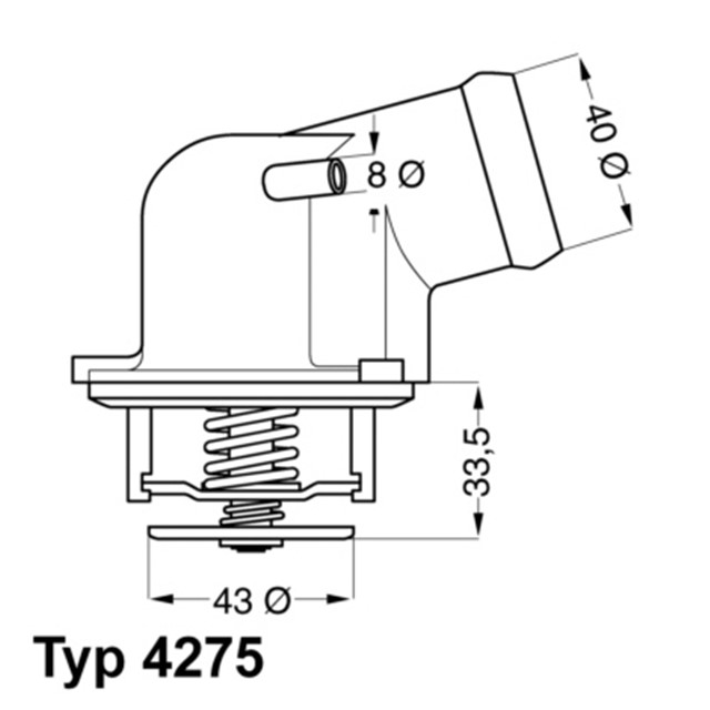 TERMOSTAT 87 C MERCEDES M111 W202 C208 W124 W210 W163 KLIMALI