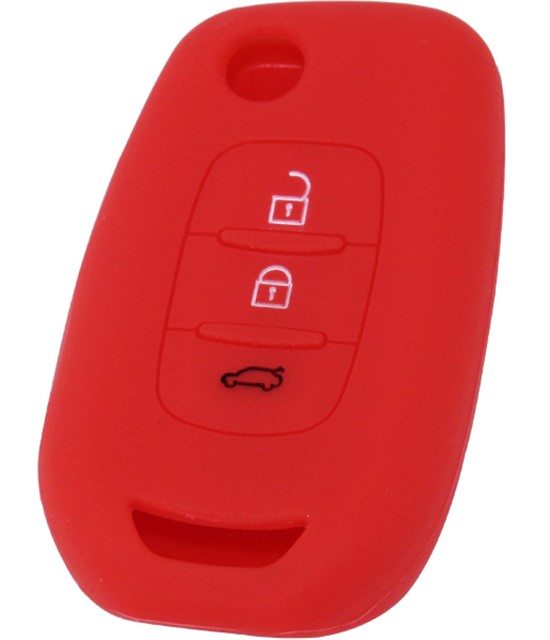KONTAK ANAHTAR KUMANDA KORUYUCU KILIF SILIKON KIRMIZI RENAULT MEGANE IV - KALEOS - CAPTUR - CLIO V