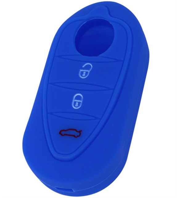 KONTAK ANAHTAR KUMANDA KORUYUCU KILIF SILIKON MAVI ALFA ROMEO GIULIETTA - MITO