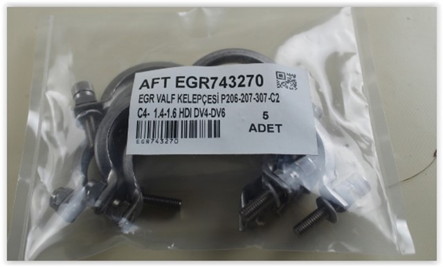 EGR VALF KELEPCESI P206 - 207 - 307 - C2 - C3 - C4 1.4 - 1.6 HDI DV4 - DV6