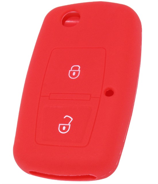 KONTAK ANAHTAR KUMANDA KORUYUCU KILIF SILIKON KIRMIZI VOLKSWAGEN BORA - TRANSPORTER T4 - GOLF 4